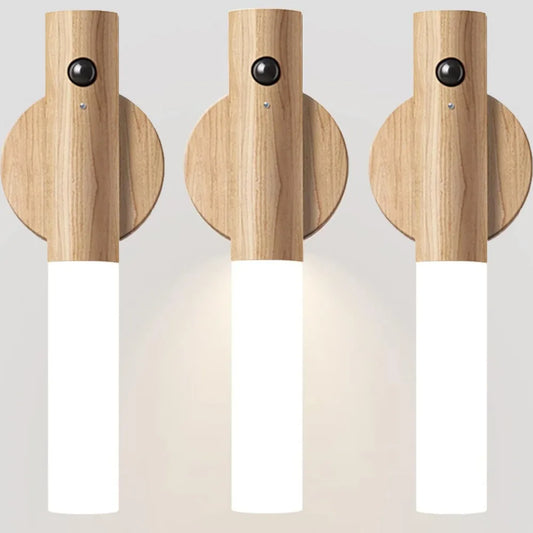 Smart Motion Sensor LED Wall Lamp - Rechargeable Magnetic Night Light