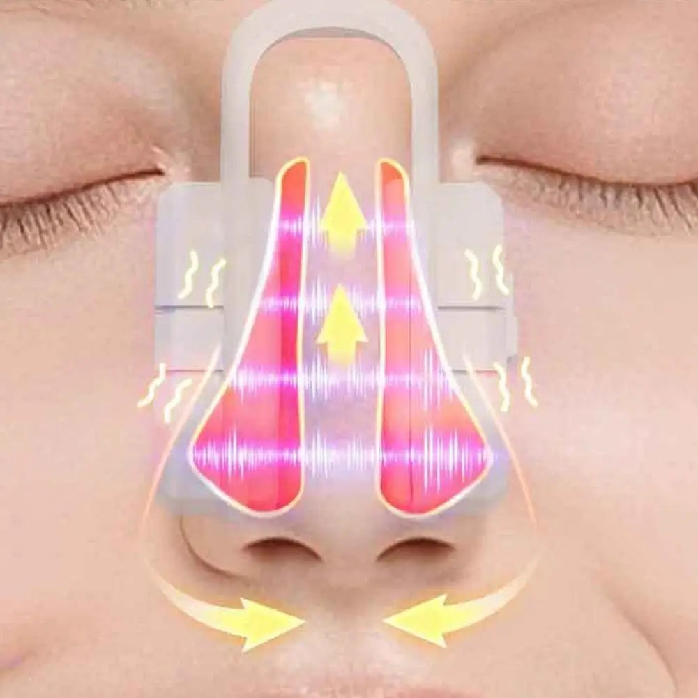 Painless Silicone Nose Shaper EMS Microcurrent Vibrating Massager Bridge Lifter Women Face Skin Care Tool