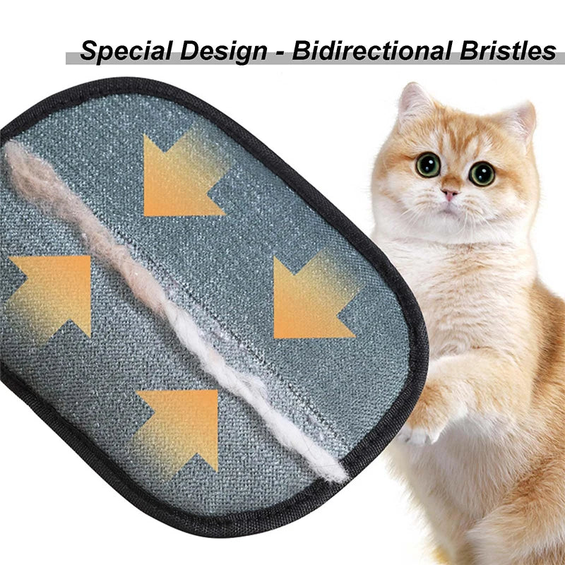 Electrostatic Pet Hair Remover Glove for Cats & Dogs