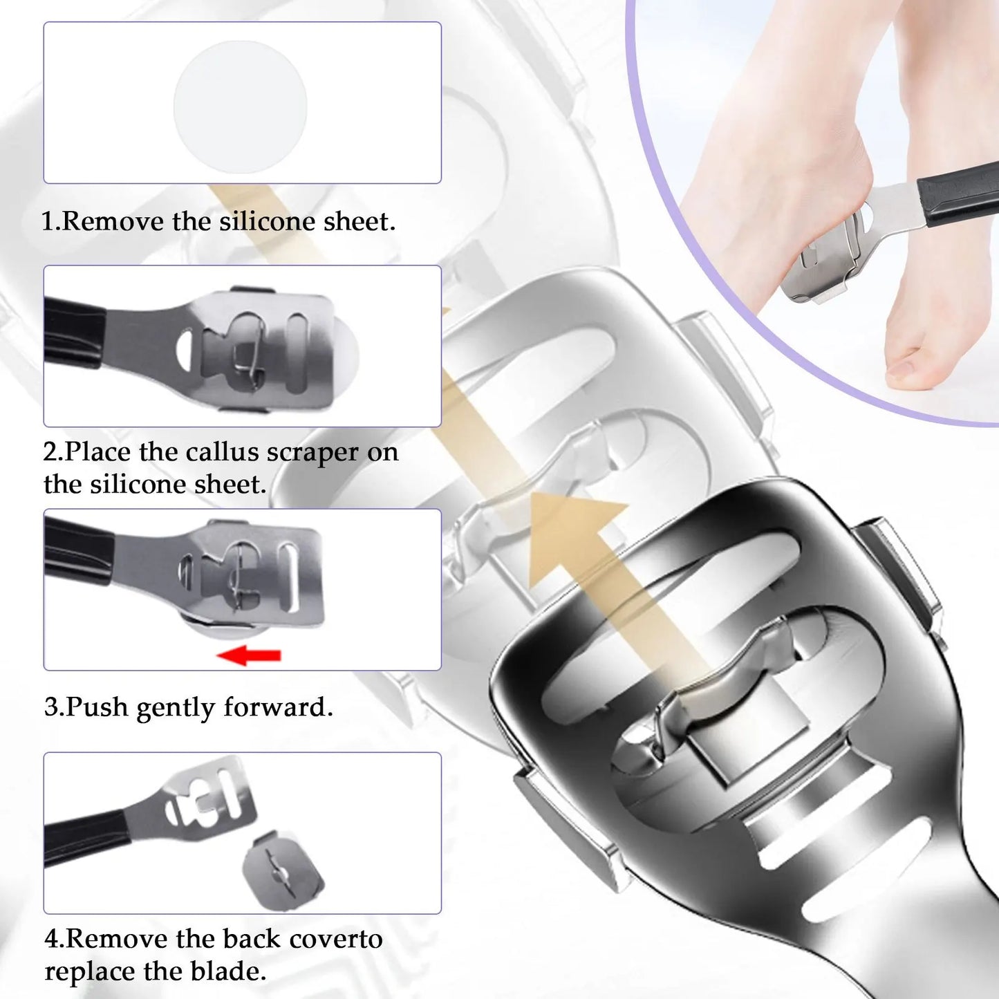 10-in-1 Professional Pedicure Set with Stainless Steel Foot Files