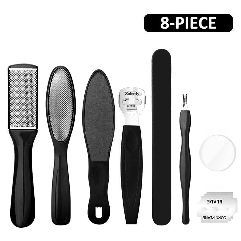 10-in-1 Professional Pedicure Set with Stainless Steel Foot Files