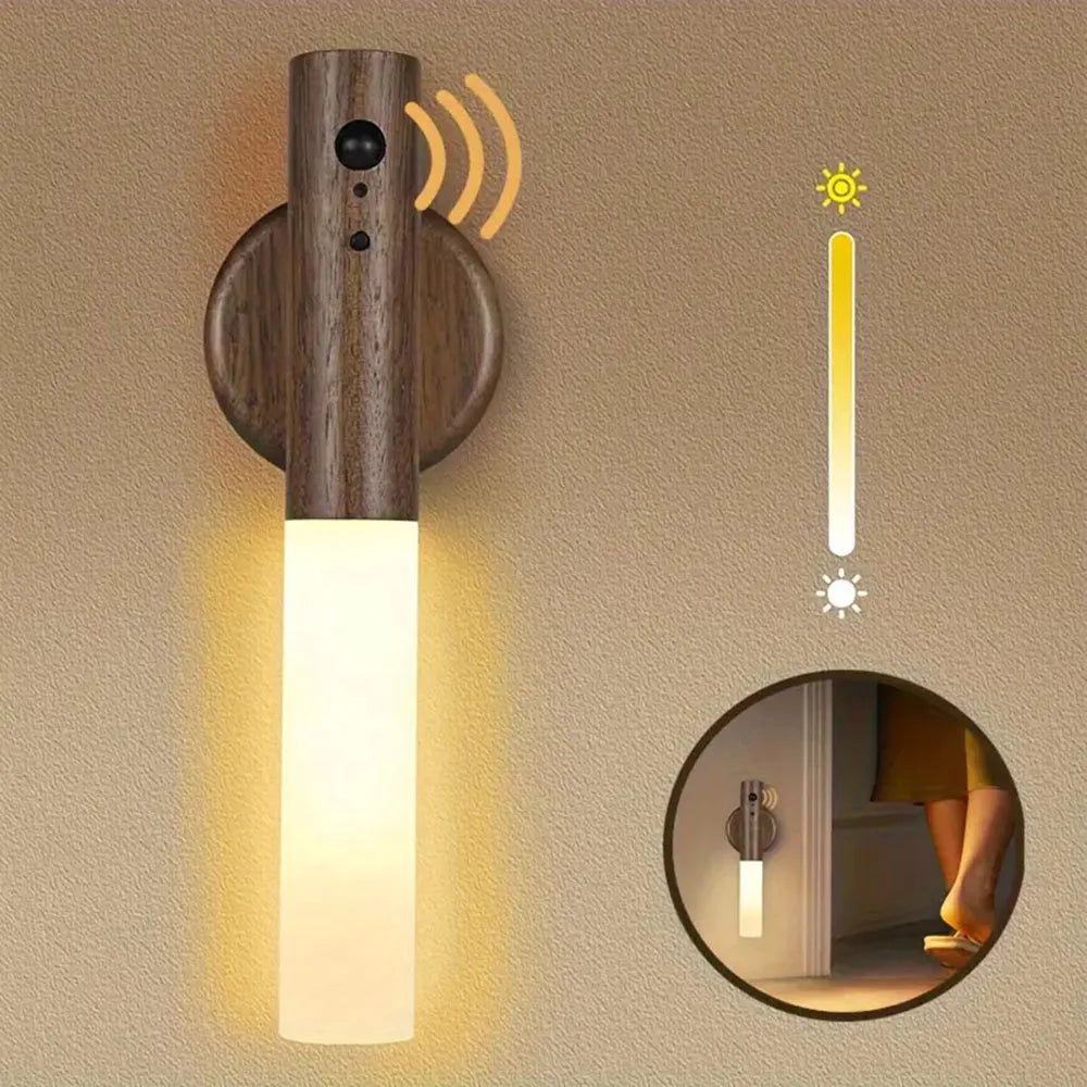 Smart Motion Sensor LED Wall Lamp - Rechargeable Magnetic Night Light