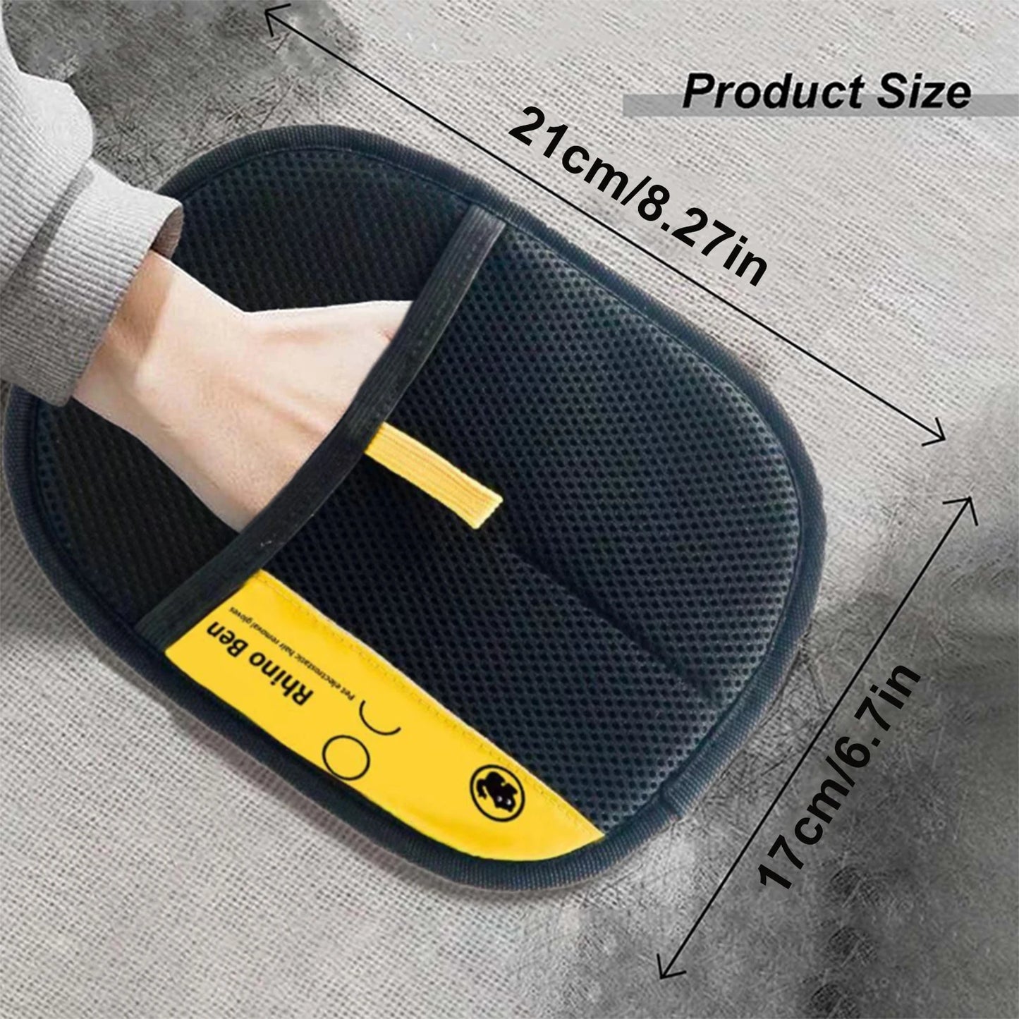 Electrostatic Pet Hair Remover Glove for Cats & Dogs